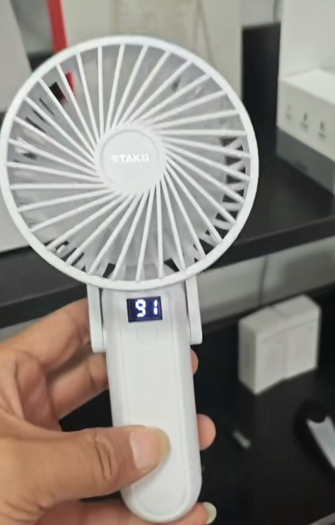 RTAKO Handheld Digital Display Mini Fan
