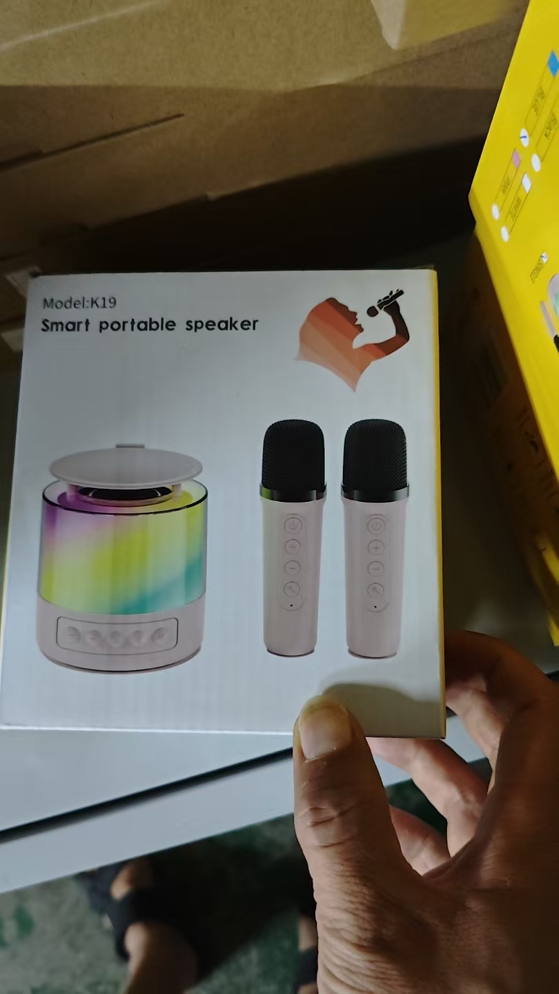 K19 Portable Karaoke Bluetooth Speaker with Dual Mics